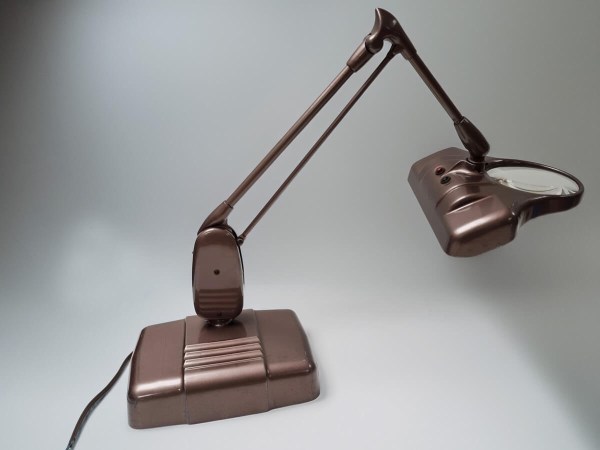 Dazor M-270-industrial Floating Magnifying Jewelers repair desk work lamp vintage loeplamp bureaulamp-00011
